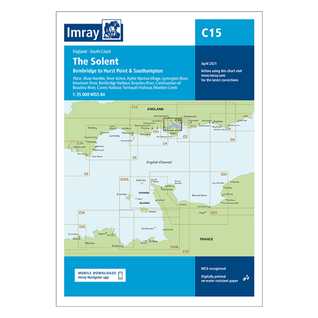 Imray C 15 - The Solent, Bembridge/Hurst Point and Southhampton